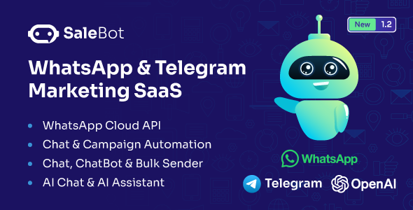 SaleBot  WhatsApp And Telegram Marketing SaaS  ChatBot & Bulk Sender