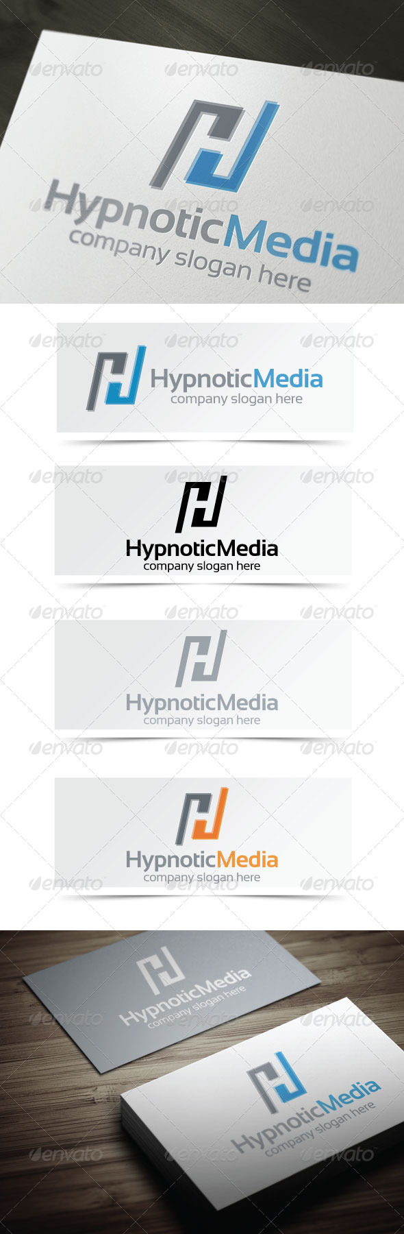 Hypnotic Media - Letters Logo Templates