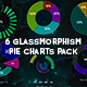 Glassmorphism Pie Charts