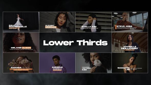 Lower Thirds | After Effects Titles template preview