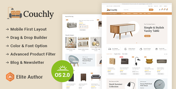Couchly – Furniture and Home Decor Store Shopify 2.0 Responsive Theme