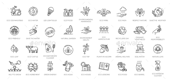 Ecological Succession Icons Pack