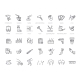 Hair Removal Vector Line Icons