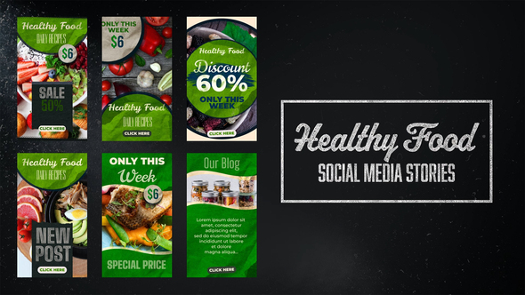 Healthy Food Social Media Stories