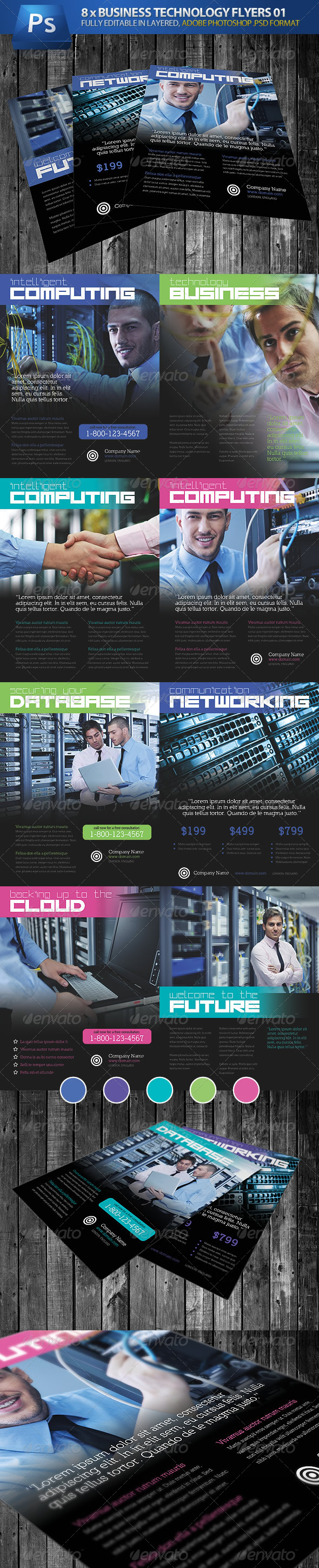 Business Technology Magazine Ads & Flyers - Corporate Flyers