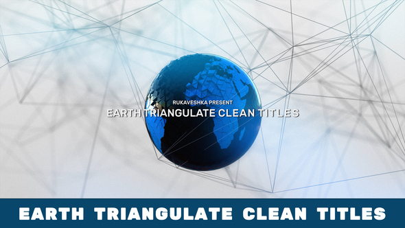 Earth Triangulate Clean Titles Titles template preview