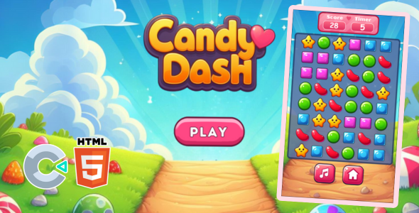 [DOWNLOAD]Candy Dash - HTML5 + MOBILE Game