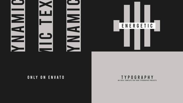 Typography Stomp Premiere Pro template preview