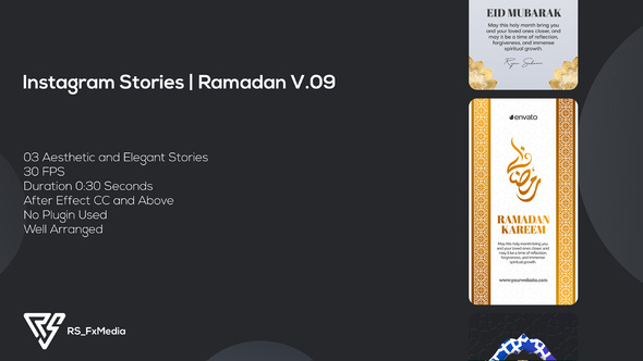 Instagram Stories | Ramadan Kareem V.09