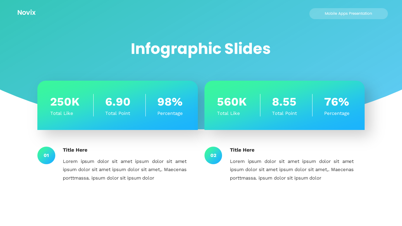 Novix - Mobile Application Keynote Templates, Presentation Templates