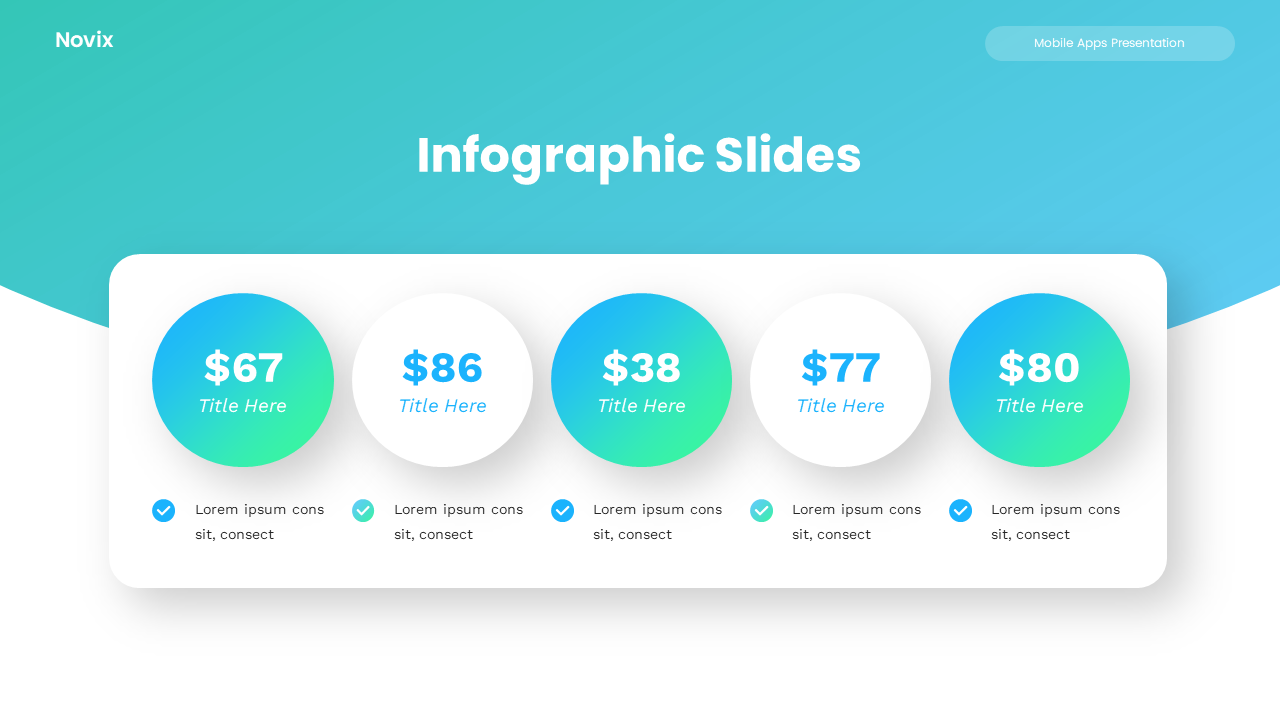 Novix - Mobile Application Keynote Templates, Presentation Templates