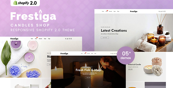 Frestiga – Candles Shop Responsive Shopify 2.0 Theme