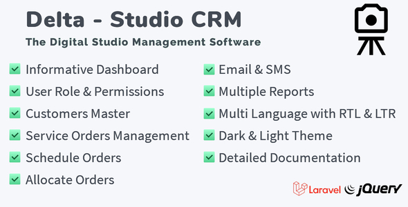 Delta - The Digital Studio CRM Software