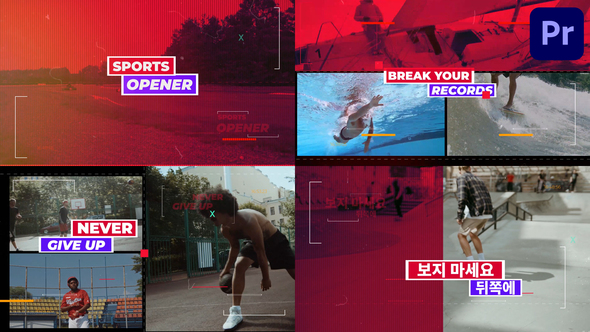 Sports Opener for Premiere Pro Premiere Pro template preview