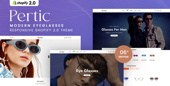 Pertic – Modern EyeGlasses Responsive Shopify 2.0 Theme