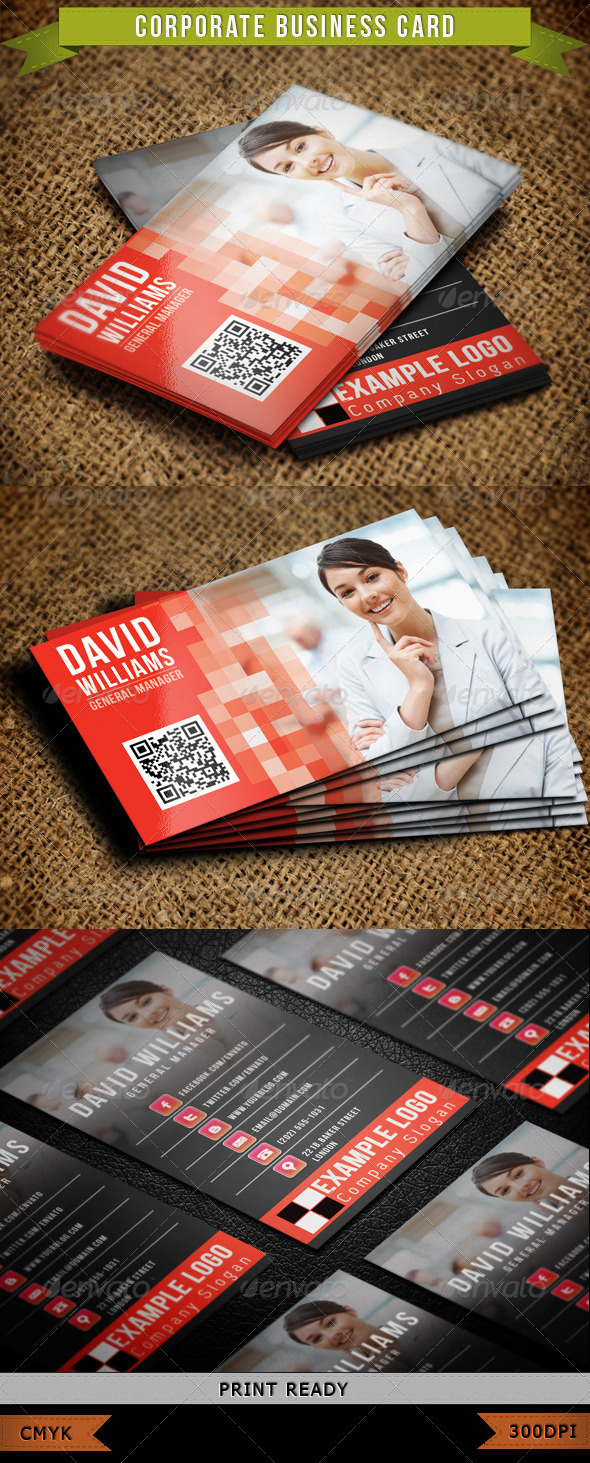 Corporate Business Card 008 - Corporate Business Cards
