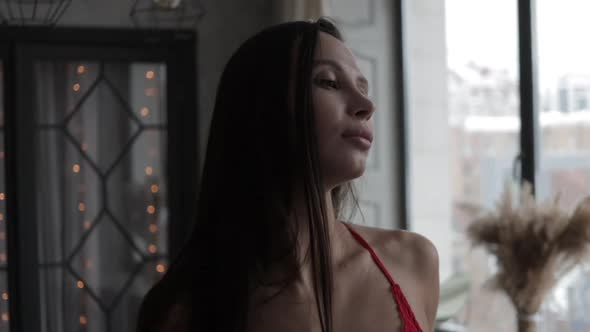 Beautiful Young Girl Showing Her Breasts alt