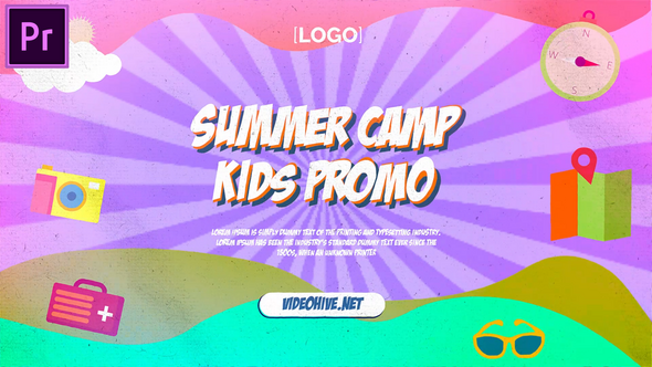 Kids Summer Camp Promo MOGRT for Premier Pro