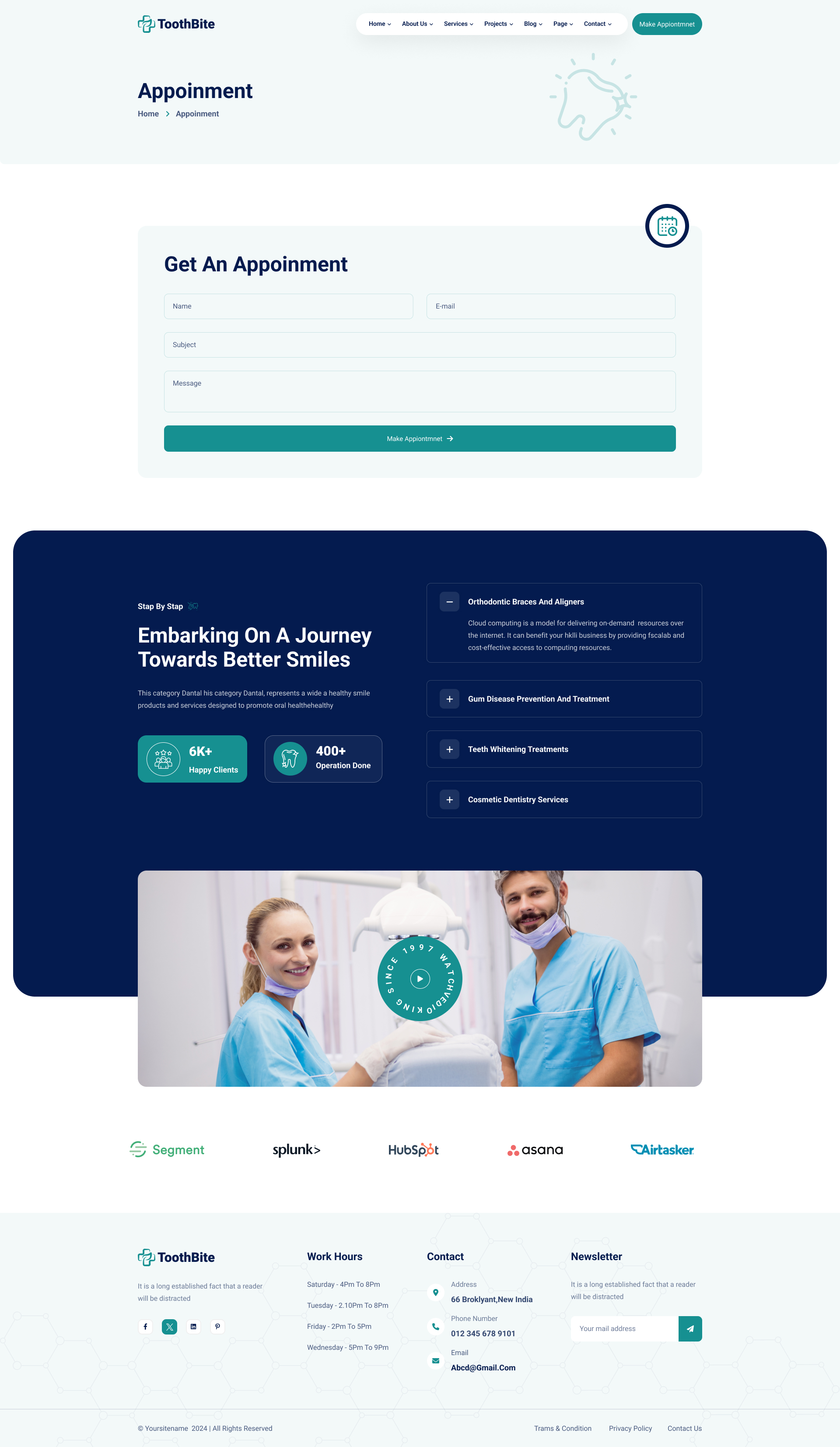 ToothBite - Dental Clinic Figma Template by Mugli | ThemeForest