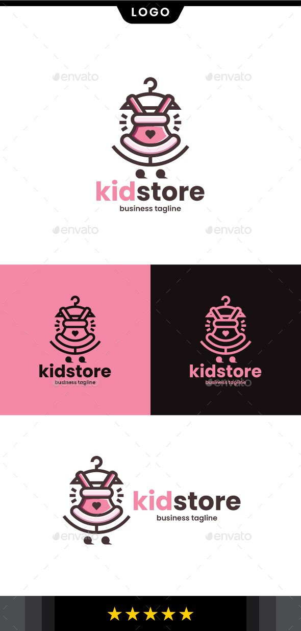 Kids Clothes Store Logo Template