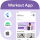 Fitness UI template Workout Mentor app in Flutter 3 x Android iOS Body Transformation App