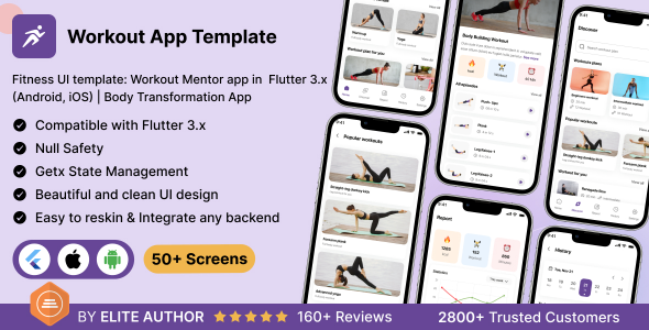 flutter workout mentor app banner