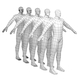 Hero Male in A-Pose in 5 Topologies
