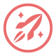 Fast Web Rocket Logo
