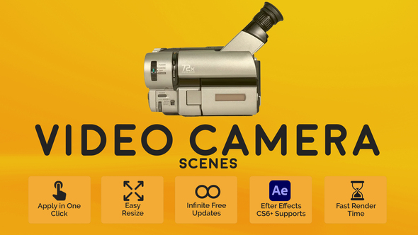 Video Camera Scenes Elements template preview