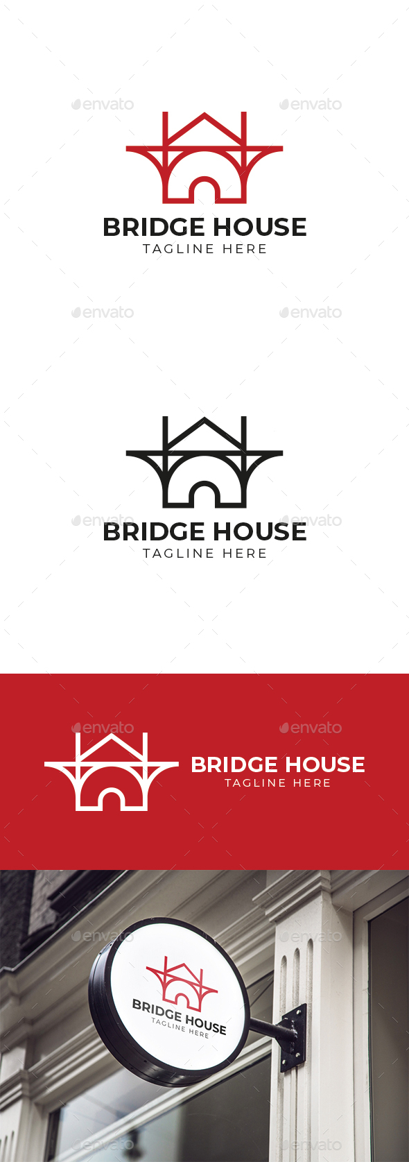 Bridge House Logo Template