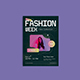 Pink Yellow Gradient Fashion week Promotion Flyer