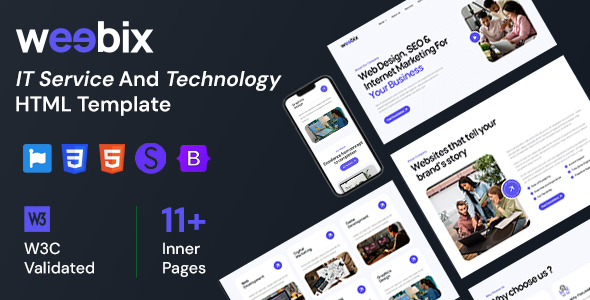 Weebix - IT Service And Technology HTML Template