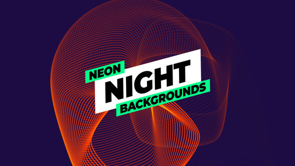 Neon Night Backgrounds Elements template preview