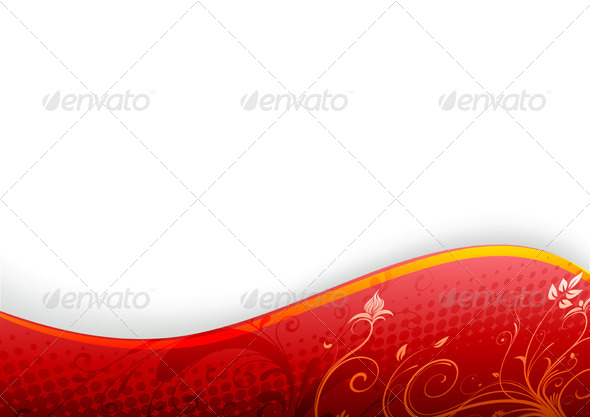 Abstract Floral Background - Flourishes / Swirls Decorative