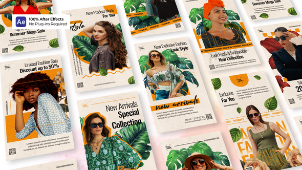 Spring Fashion Collection - Instagram Stories Product Promo template preview