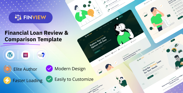 Free download Finview - Financial Loan Review and Comparison Affiliate WordPress Theme.