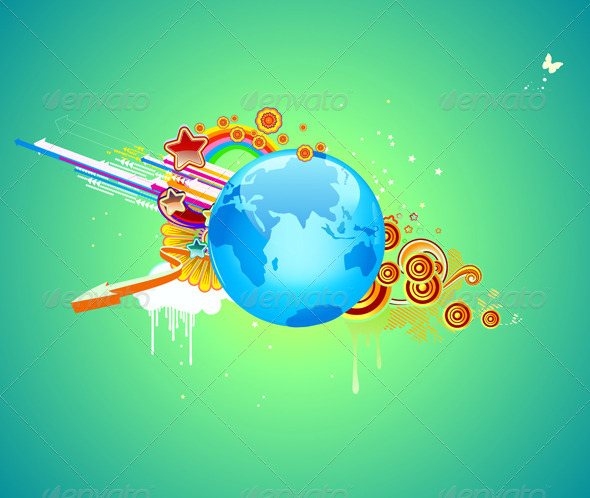 Funky Abstract Background - Backgrounds Decorative