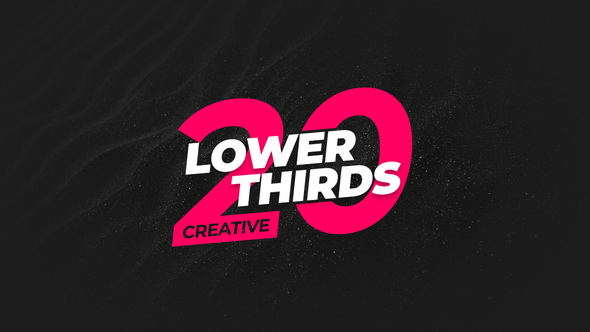 Creative Lower Thirds Titles template preview