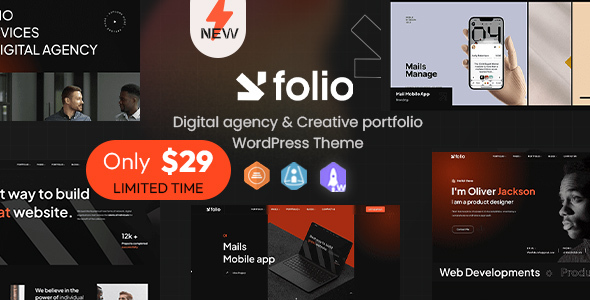 Webfolio - Creative Portfolio & Digital Agency WordPress Elementor Theme