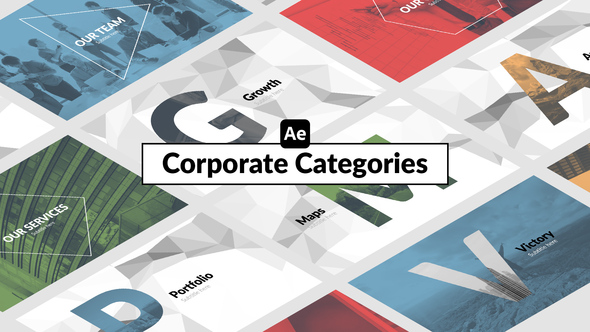 Corporate Categories Infographics template preview