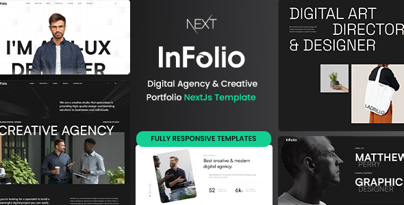 Infolio – Digital Agency & Creative Portfolio Nextjs Template