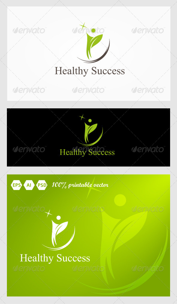 Healthy Success Logo - Humans Logo Templates