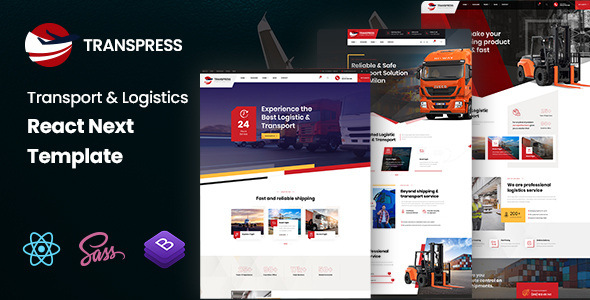 Transpress – Transport & Logistics React Template