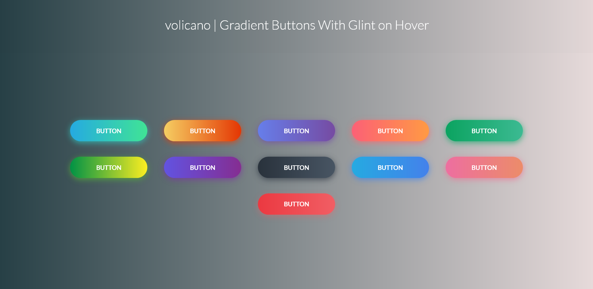 idence | Gradient Buttons With Glint on Hover by Meteros | CodeCanyon