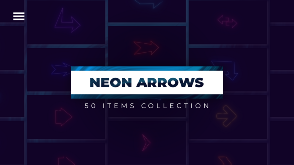50 Neon Arrows