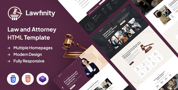 Lawfinity | Law and Attorney HTML Template