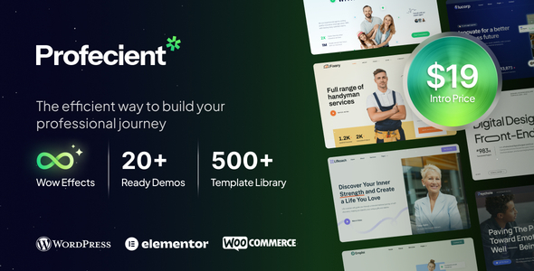 Profecient - Multipurpose Elementor Business & WooCommerce WordPress Theme