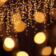 Yellow lights bokeh from christmas holiday garlands, blurred festive background, abstract lights - PhotoDune Item for Sale
