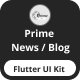 Prime News/Blog App Flutter UI Kit