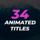 Animated Titles Pack | MOGRT 